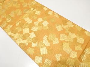 川島織物製　色紙模様織り出し　袋帯